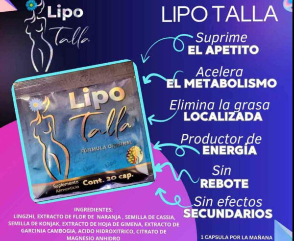 LIPO TALLA DE DÍA ☀️30CÁPSULAS DE 500mg - Image 2