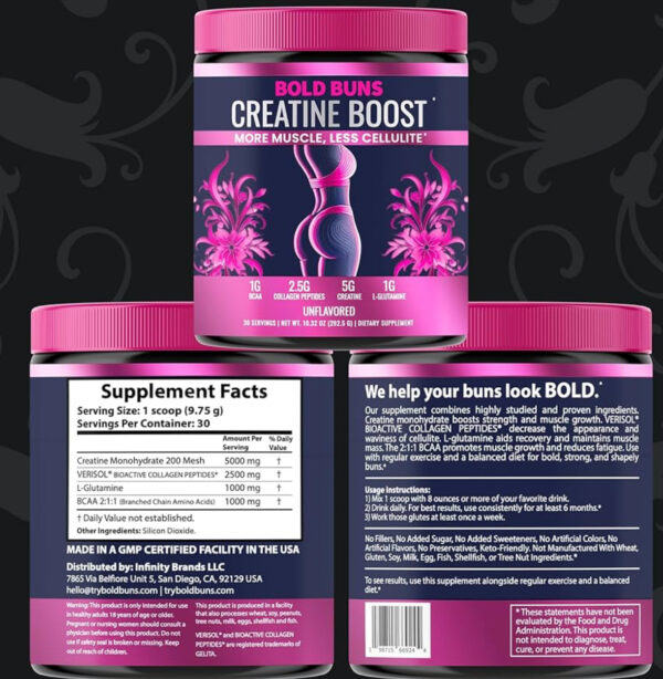 Creatine para el crecimiento del músculo de glúteo y piernas - Image 9